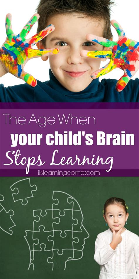 The Age When Your Child's Brain Stops Learning - Integrated Learning Strategies | Learning ...