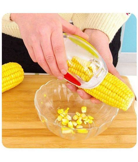 TryoKart™ Easy Corn Remover Kitchen Tool With Steel Blades Corn Peeler ...