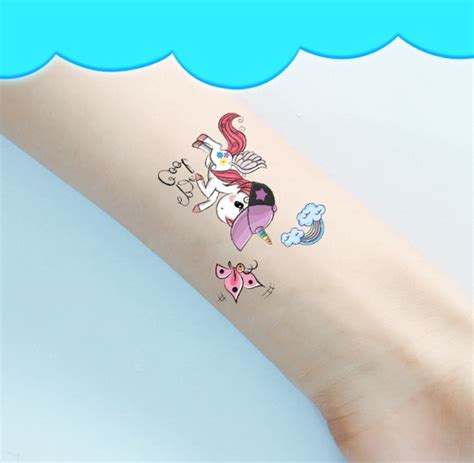 Unicorn Temporary Tattoos For Kids Birthday Party Unicorn Party Supplies Girls Party Favors ...