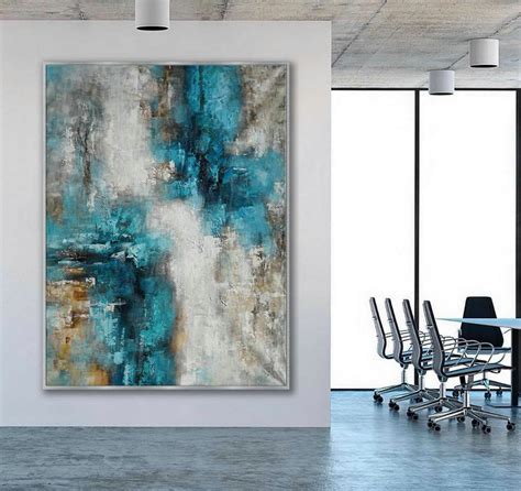 Texture Abstract Oversize Modern Contemporary Canvas wall Art Hand Made ...