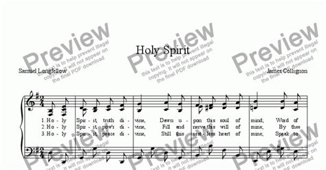 Holy Spirit - Download Sheet Music PDF file