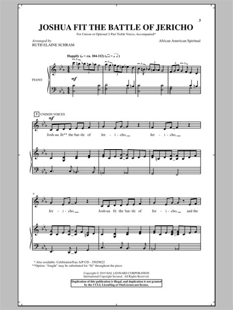 Joshua (Fit The Battle Of Jericho) | Sheet Music Direct