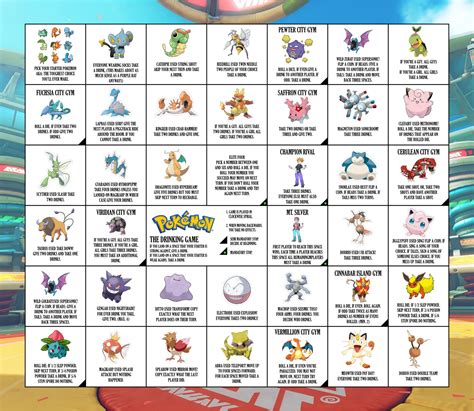 Pokemon Drinking Board Game - 10 Free PDF Printables | Printablee