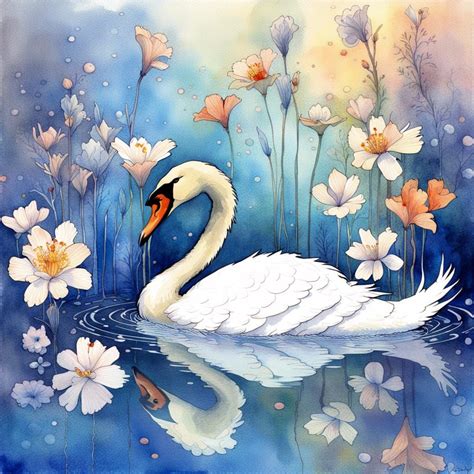 The Swan, Saint-Saëns - Carnival_of_the_Animals - AI Generated Artwork ...