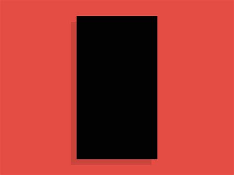 an orange and black square on a red background with the letter i in it's center