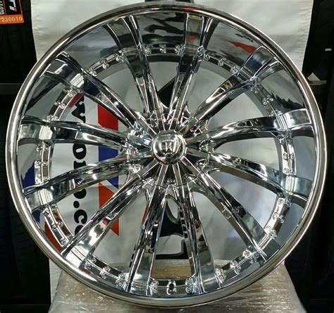 26" INCH BORGHINI BW19 CHROME RIMS WHEELS & TIRE PACKAGE 6X139/6X135 WILL FIT CHEVY TAHOE ...