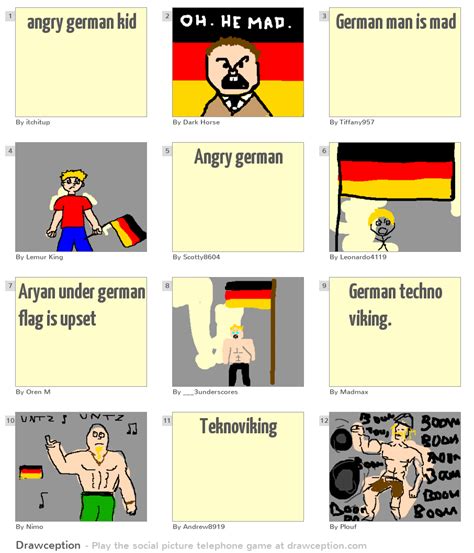 angry german kid - Drawception