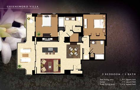 Ko Olina Beach Villas Resort Floor Plans - The Floors