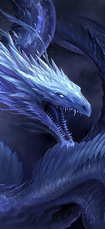 Dark Ice Dragon Wallpaper