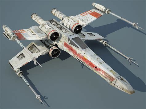 3D model Game Ready Star Wars X-Wing Starfighter VR / AR / low-poly | CGTrader