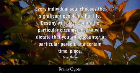 Brian Weiss - Every individual soul chooses the...