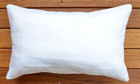 Pure Linen White Bolster pillow Cover