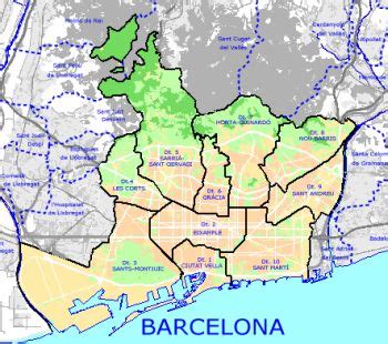 Barcelona Tourism Map Regional | Map of Spain Tourism Region and Topography