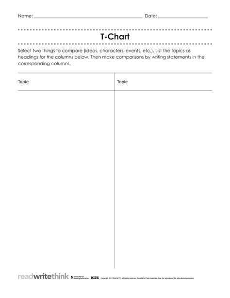 T Chart For Kindergarten - How to create a T Chart For Kindergarten? Download this T Chart For ...