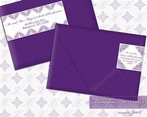 Printable Wrap Around Address Label Digital Template #2653219 - Weddbook