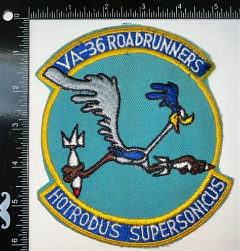 COLD WAR 1950S-60S USN US Navy VA-36 Fighter Squadron 36 Roadrunners Patch $80.00 - PicClick