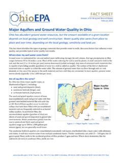 Major Aquifers and Ground Water Quality in Ohio / major-aquifers-and ...