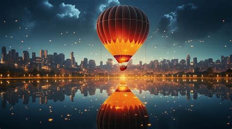 Premium AI Image | hot air balloon HD wallpaper photographic image