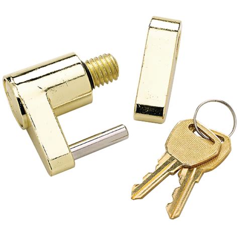 SeaChoice Solid Brass Trailer Hitch Lock-37401 - The Home Depot