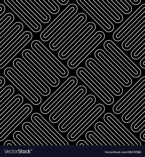 Line art checkered seamless pattern Royalty Free Vector