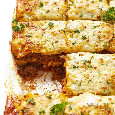 Keto Lasagna Recipe (With Real Noodles!) | Wholesome Yum