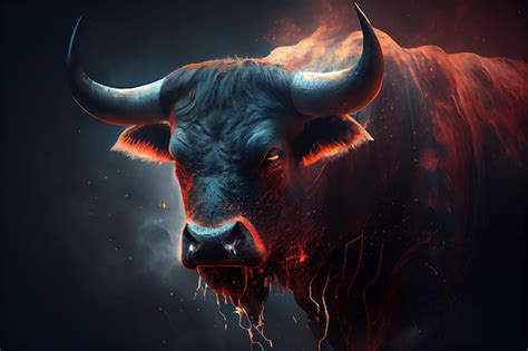 Premium Photo | Ferocious aggressive bull