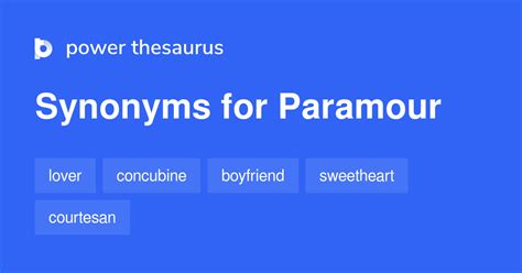 Paramour synonyms - 808 Words and Phrases for Paramour