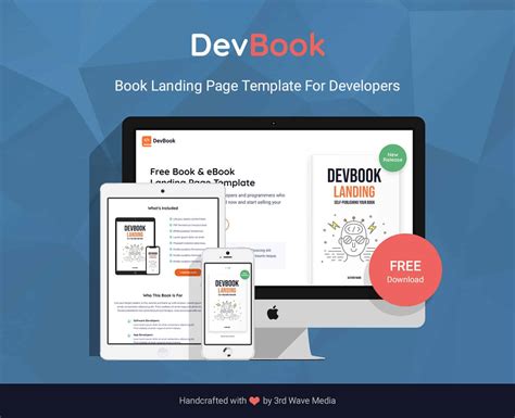 DevBook - Free Bootstrap 5 Book Landing Page Website Template For Developers | UX Centred ...