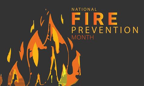 National fire prevention month. background, banner, card, poster ...