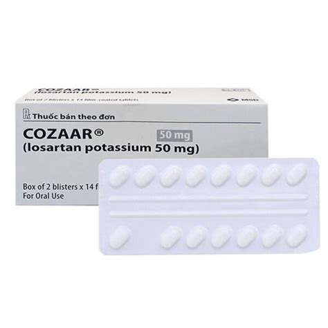 Cozaar 50mg điều trị tăng huyết áp, suy tim, bảo vệ thận