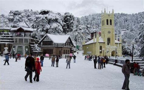 Snowfall Season In Shimla Brings The Winter Charm Already