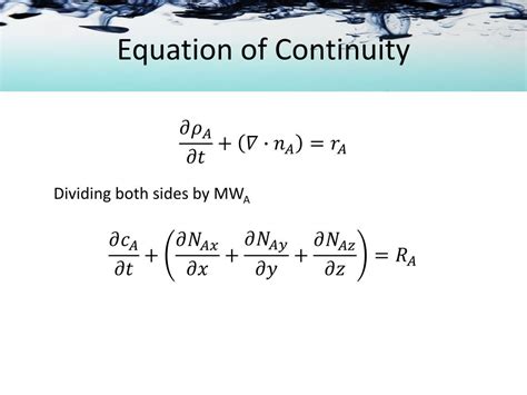 PPT - Equation of Continuity PowerPoint Presentation, free download - ID:2567040