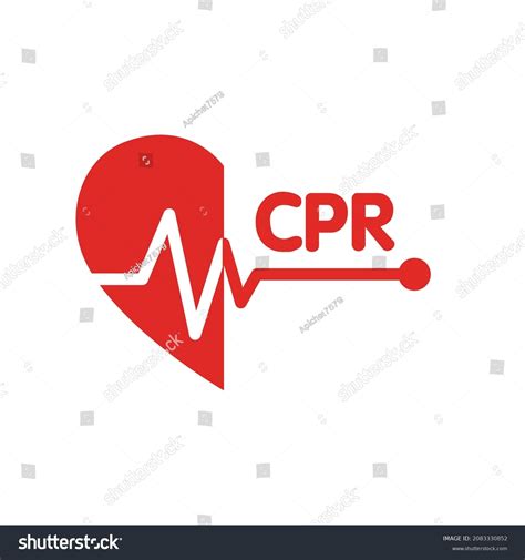 Cpr Logo Medical Resuscitation Emergency Vector: стоковая векторная графика (без лицензионных ...