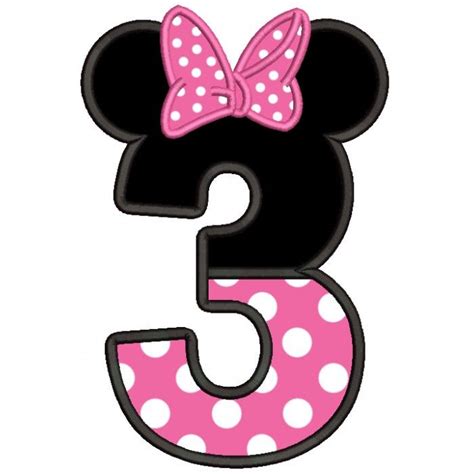 Clipart Minnie Mouse 3Rd Birthday - img-berry