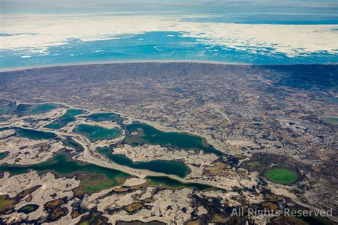 OverflightStock™ | Pinger Point on Prince Charles Island Baffin Region Nunavut Aerial Stock Photo