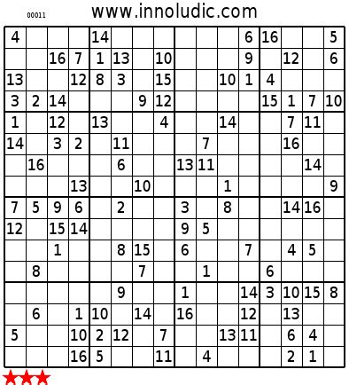 Sudoku 16 X 16 Para Imprimir - Super Sudoku 16X16 a giant - Les grilles de sudoku 16x16 sont ...