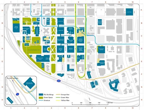 Psu Campus Map Portland - Fayina Theodosia