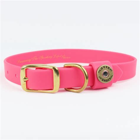 Waterproof Dog Collar - Pink