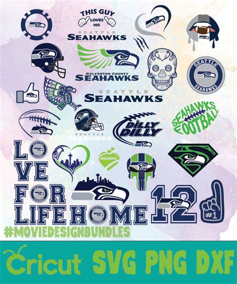 Seattle Seahawks heart Svg Png Seattle Seahawks Logo Svg Seattle ...