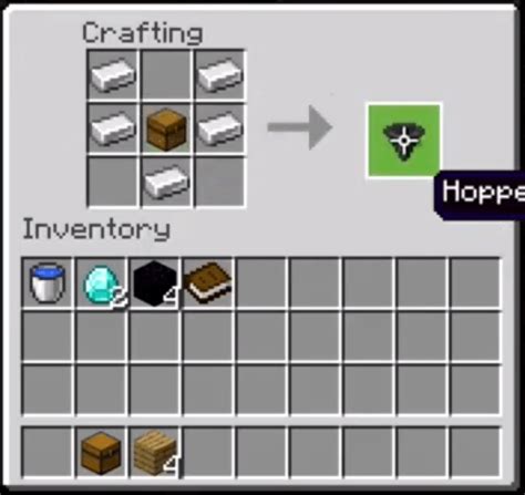 How To Make A Hopper In Minecraft