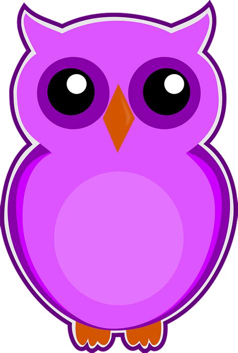 Purple owl clipart. Free download transparent .PNG | Creazilla