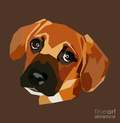 Dog drawing polygon Digital Art by Blondia Bert | Pixels