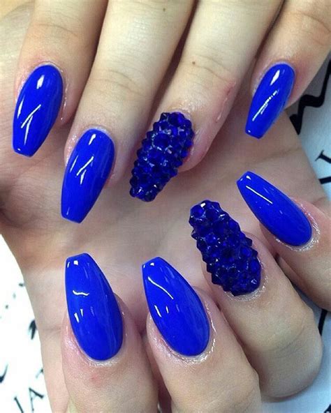 Royal Blue Nails | Blue nail designs, Royal blue nails, Royal blue nails designs