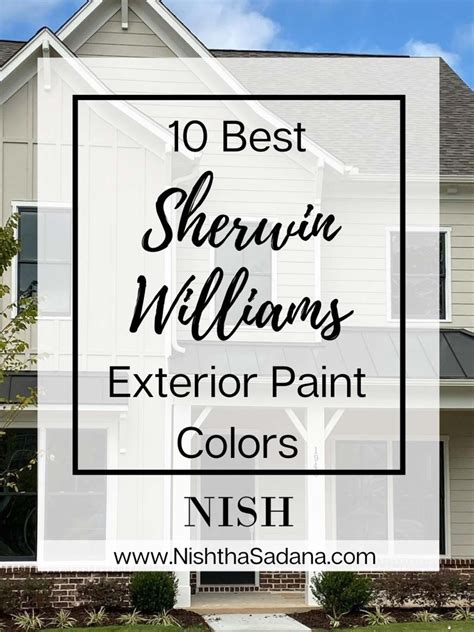 10 Best Sherwin Williams Exterior Paint Colors - NISH