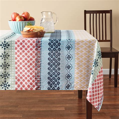 Mainstays Patchwork Fabric Tablecloth, 60"W x 102"L, Available in Multiple Sizes - Walmart.com ...