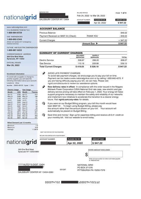 Understanding Our Bills & Charges | National Grid