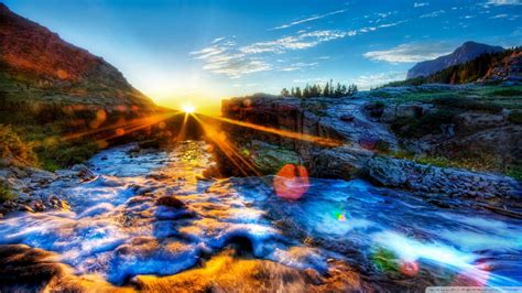 River At Sunrise Wallpapers - Wallpaper Cave