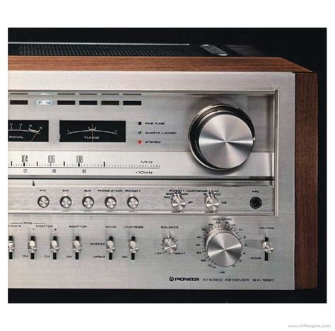 Pioneer SX-1980 AM/FM Stereo Receiver Manual | HiFi Engine