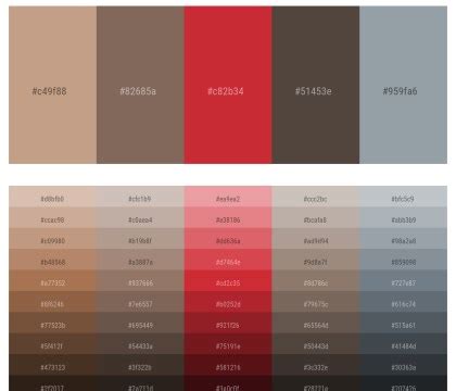 1 Latest Color Schemes with Cement And Brick Red Color tone combinations | 2024 | iColorpalette