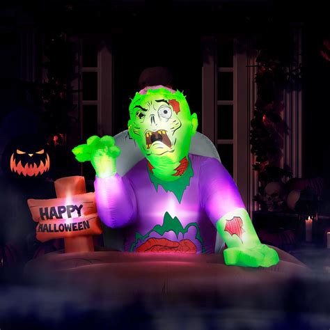 Holidayana 5 ft Resurrected Graveyard Zombie Halloween Inflatable ...